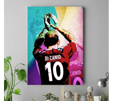 West Ham Legend Paolo Di Canio Pop-art Canvas Print