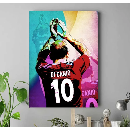 West Ham-inspired Paolo Di Canio retro pop-art canvas for football fans