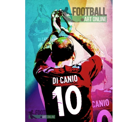 West Ham Legend Paolo Di Canio Pop-art Digital Print