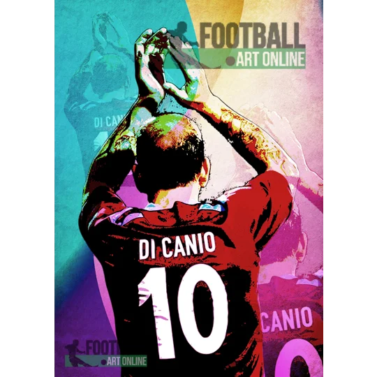 West Ham Legend Paolo Di Canio Pop-art Digital Print