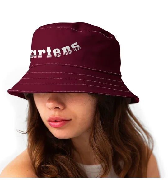 West Ham retro football bucket hat inspired by 2000 home colours