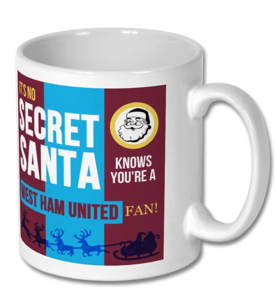 West Ham Secret Santa Christmas Gift Mug