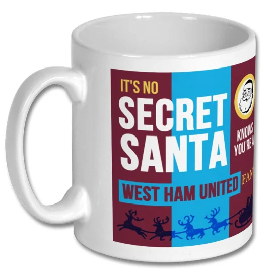 West Ham Secret Santa Christmas Gift Mug