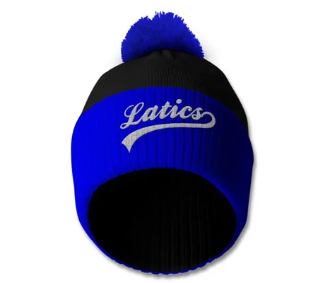 Latics Embroidered Retro-Style Bobble Hat | Wigan-Inspired Beanie