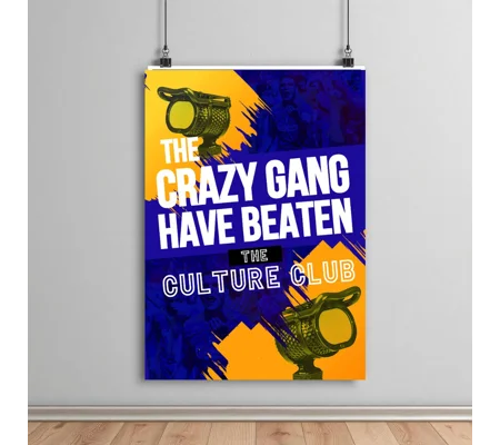 Wimbledon Crazy Gang Culture Club Commentary Art Poster