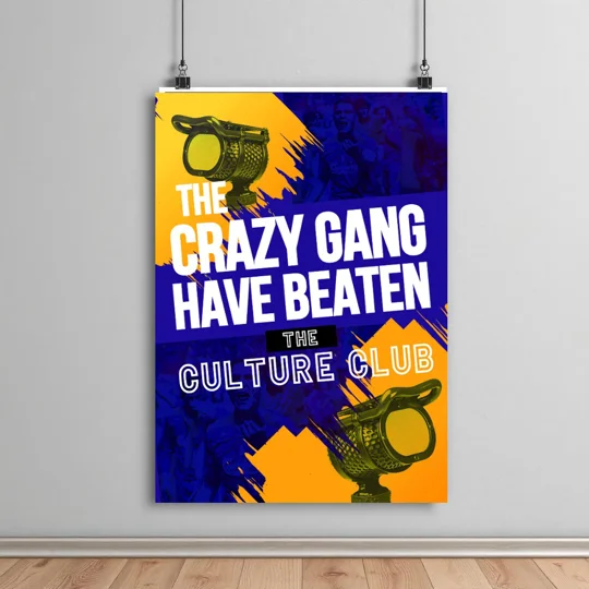 Wimbledon Crazy Gang Culture Club Commentary Art Poster