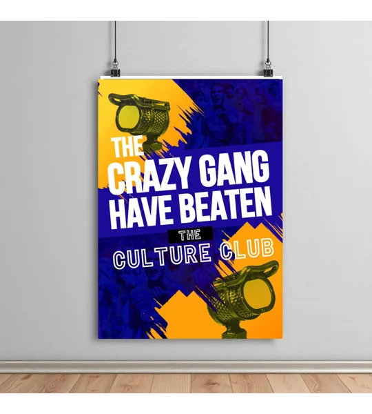 Wimbledon Crazy Gang Culture Club Commentary Art Poster