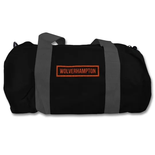 Wolverhampton-inspired retro football holdall kitbag for Wolves fans