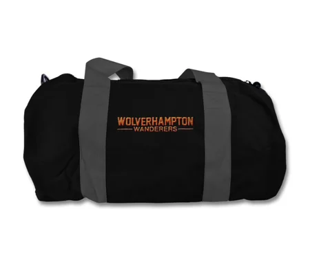 Wolves Retro Style Holdall Barrel Kitbag