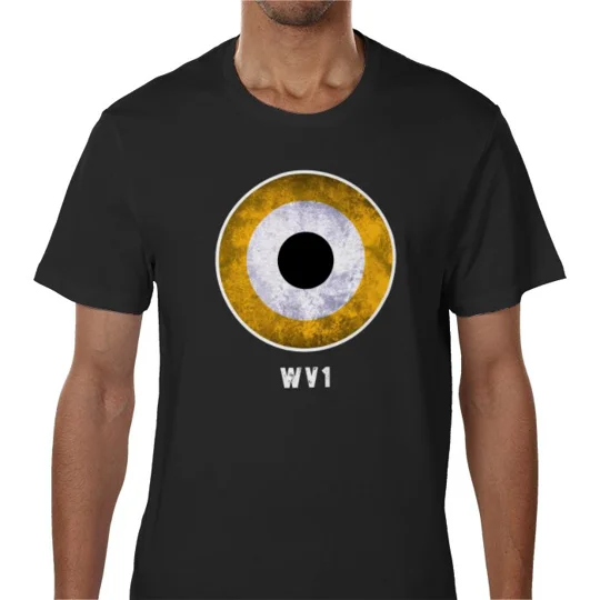 Wolves Mod Target Retro Black T-Shirt