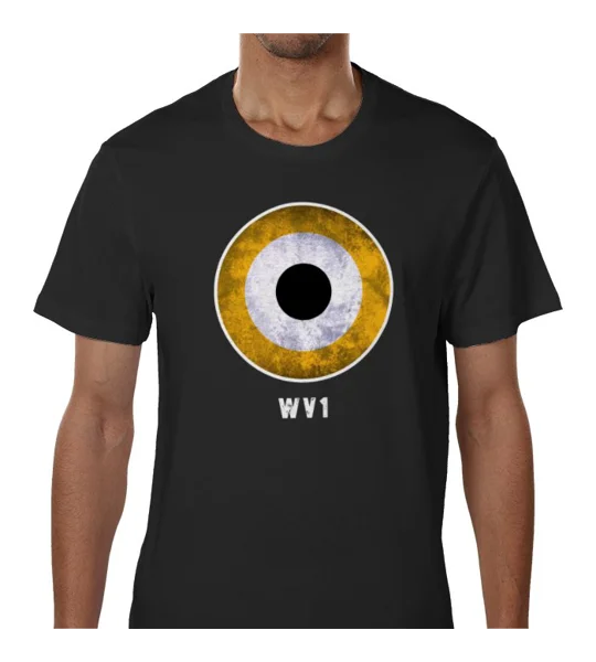 Wolves Mod Target Retro Black T-Shirt