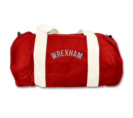 Wrexham Retro Style Holdall Barrel Kitbag