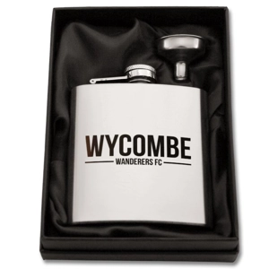 Wycombe Wanderers FC 6oz Hip Flask