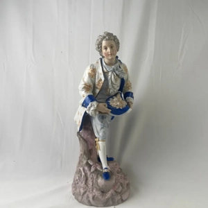 Antique French Bisque Porcelain Victorian Man Antique French Bisque Porcelain Victorian Man
