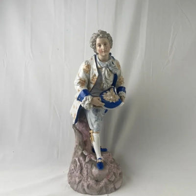 Antique French Bisque Porcelain Victorian Man