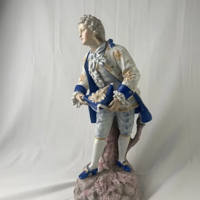 Antique French Bisque Porcelain Victorian Man