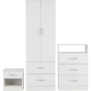 Polar Bedroom Set - White or Beech Polar Bedroom Set - White or Beech