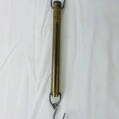 Vintage SALTER Brass Spring Scale
