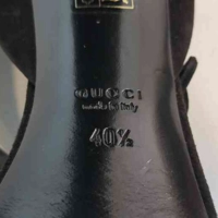 Gucci Women's Suede Studded Open Toe Ankle Wrap Heels