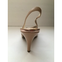 Anne Klein | Leather Peek-toe with Patent Bow Slingback | Size 9