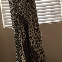 Animal Print Caftan Dress|Poncho-style