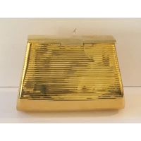 Metallic Gold Clutch Bag | with Chain Link