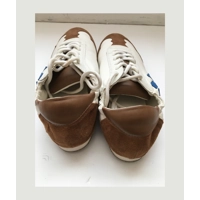 Tory Burch | Women's White Tory Leather And Suede Sneakers | Size 9.5