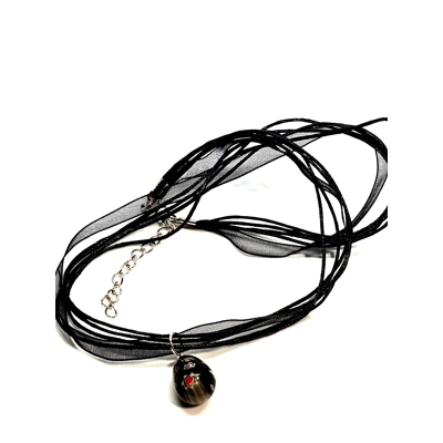 Glass Floral Teardrop r..