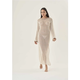 Backless Tassel Knit Dr..