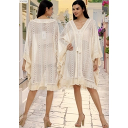 Kayla Lace Cream Coverup