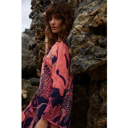 Long Genie-Portofino-Viscose-Coral