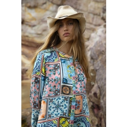 Sani Maxi Print-Casablanca-Cupro-Multi