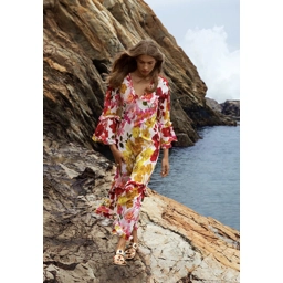 Long Indi-Flamenco Yellow-Cotton-Yellow
