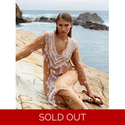 Long Goa-Embroidery-Cotton-Tan/White