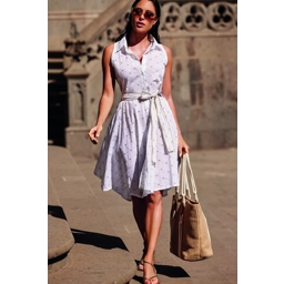 Michelle Sleeveless Shirt Dress