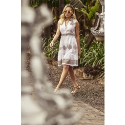 Elsa Sleeveless Shirt Dress