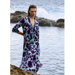 Long Poppy Porto Vecchio Turquoise-Cotton-Turquoise