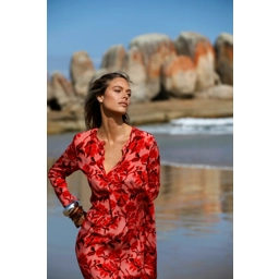 Long Genie-Ibiza-Viscose-Coral