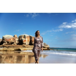 Llew Maxi-Valencia -Cupro-Mocha