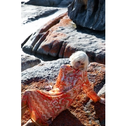 Llew Maxi-Valencia-Cupro-Mandarin