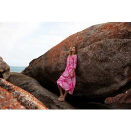 Long Poppy-Praiano-Cotton-Pink Ikat