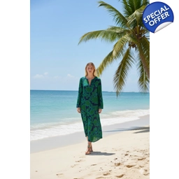 Long Genie-Porto Vecchio Green-Viscose-Green
