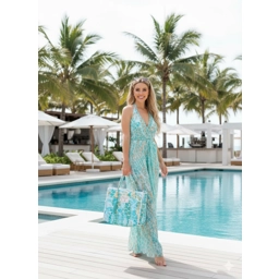 AQUA PEBBLES BARBADOS BEACH BAG