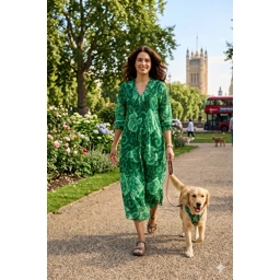 Long Poppy-Emerald Coast-Cotton-Green