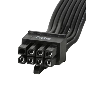 65cm PSU 8 Pin to Dual 6+2 Pin PCIE Power Cable for Thermaltake, Male to Male GPU Cable for ARESGAME