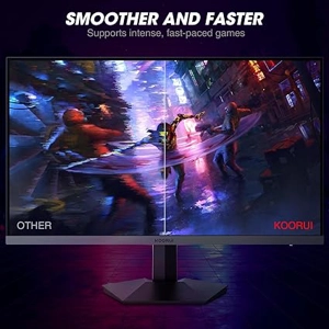 KOORUI 27 Inch FHD Gaming Monitor 165 Hz, IPS, 1ms, DCI-P3 90% Color Gamut, Adaptive Sync, (1920x108