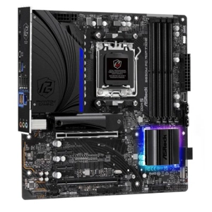 Asrock B650M PG RIPTIDE, AMD B650, AM5, Micro ATX, 4 DDR5, HDMI, DP, 2.5G LAN, PCIe4, RGB, 2x M.2