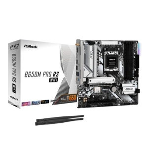 Asrock B650M PRO RS WIFI, AMD B650, AM5, Micro ATX, 4 DDR5, HDMI, DP, 2.5G LAN, Wi-Fi 6E, PCIe4, RGB