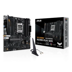 Asus TUF GAMING A620M-PLUS WIFI, AMD A620, AM5, Micro ATX, 4 DDR5, HDMI, 2 DP, Wi-Fi 6, 2.5G LAN, PC