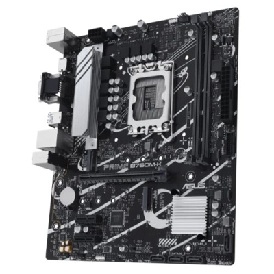 Asus PRIME B760M-K, Intel B760, 1700, Micro ATX, 2 DDR5, VGA, HDMI, 2.5G LAN, PCIe4, 2x M.2